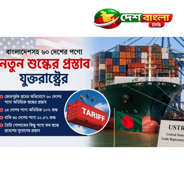 বাংলাদেশসহ ৬০ দেশের পণ্যে অতিরিক্ত শুল্ক আরোপে যুক...