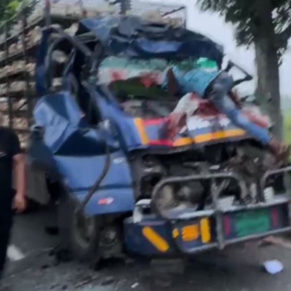 সখীপুরে বাঁশবোঝাই ট্রাক ও মুরগিবাহী পিকআপের সংঘর্ষে নিহত ৪