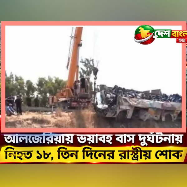 আলজেরিয়ায় ভয়াবহ বাস দুর্ঘটনা: নিহত বেড়ে 