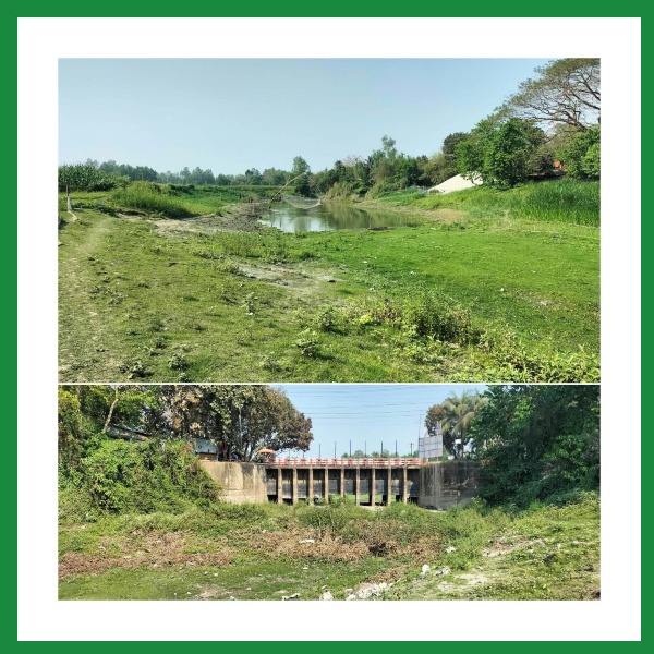 ভূঞাপুরে লৌহজং নদীর মুখ খনন না করেই খাল 
