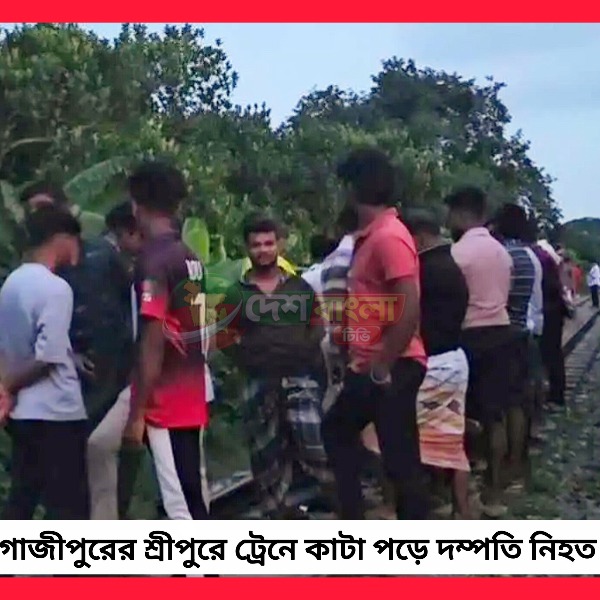 গাজীপুরের শ্রীপুরে ট্রেনে কাটা পড়ে দম্পতি নিহত...