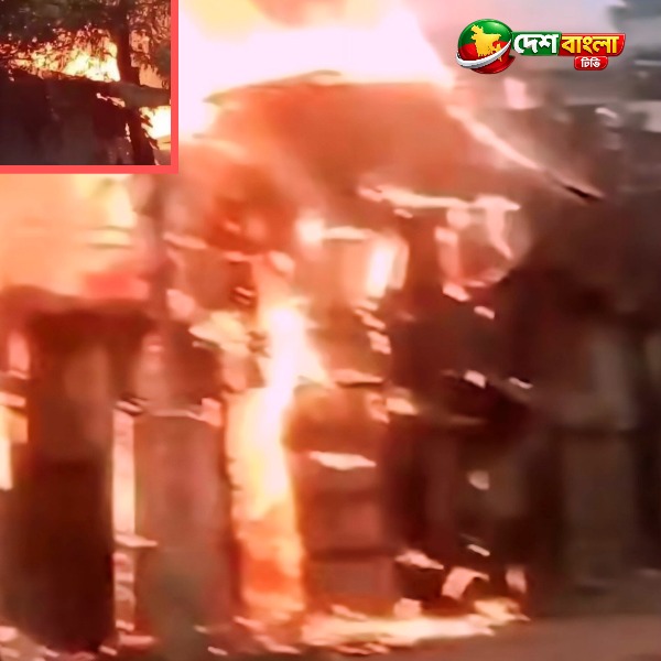 ফতুল্লায় আগুনে ছাই ৩ ইজিবাইক গ্যারেজ ও ৪ ঝুটের গোড...