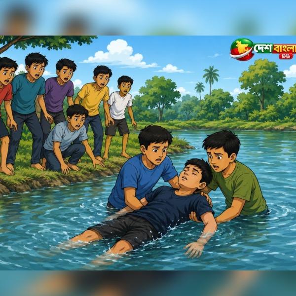 টাঙ্গাইলের রাণীঘাট পুকুরে গোসল করতে নেমে কিশোরের ম...