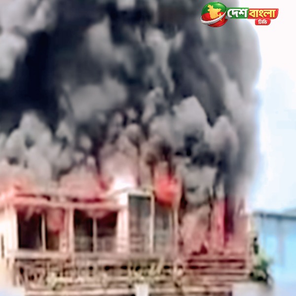 রাজধানীর মহাখালীতে টোব্যাকো কোম্পানির  ভবনে আগুন, নিয়ন্ত্রণে ফায়ার সার্ভিসের ৩ ইউনিট
