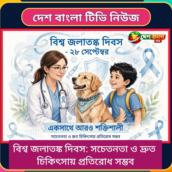 বিশ্ব জলাতঙ্ক দিবস: সচেতনতা ও দ্রুত চিকি