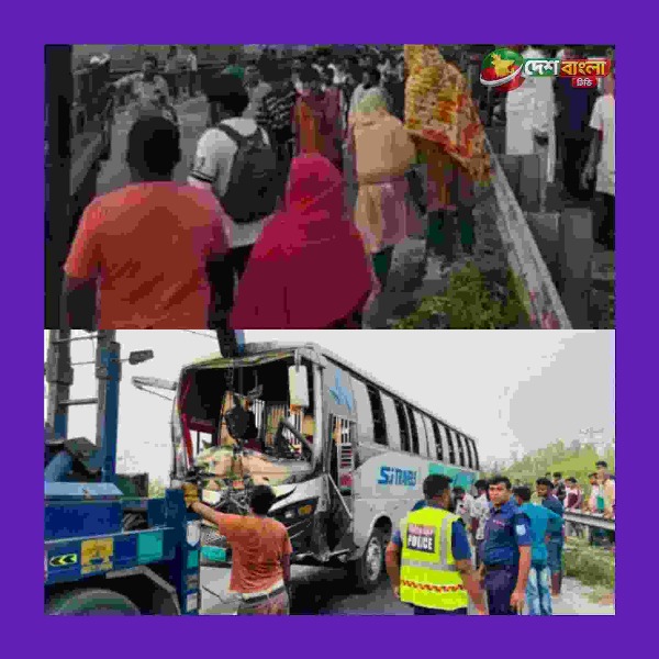 ঢাকা-টাঙ্গাইল মহাসড়কে বাসের ধাক্কায় প্রাণ গেল দুইজ...