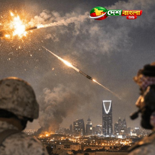সৌদি আরবে হুতিদের ক্ষেপণাস্ত্র হামলার দা